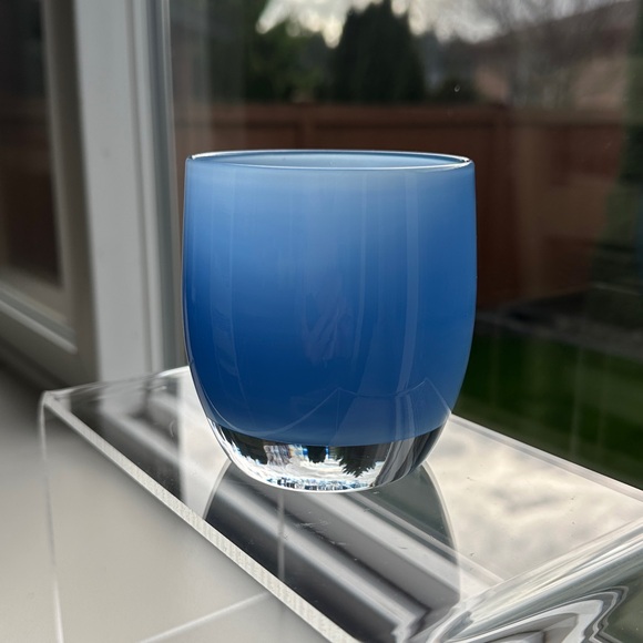 Glassybaby “Paws” Stickered first Triskelion stamp Blue 🐾🩵 - Picture 9 of 10